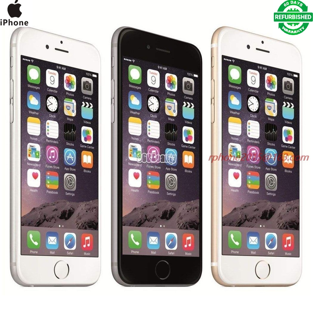 Refurbished : iPhone 6 -16/32/64/128G+1G -8MP+2MP- 4.7&quot;+4G network without fingerprint unlock