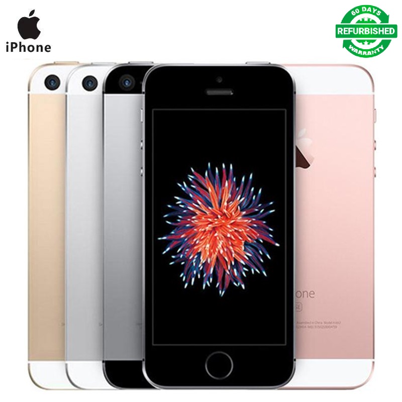 Certified Refurbished：iPhone SE 2GB+16/64GB 12MP+2MP Unlocked without Fingerprint 4.0'' Smartphone