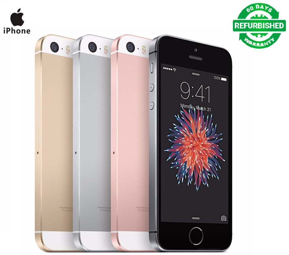 Certified Refurbished：iPhone SE 2GB+16GB/64GB 12MP+2MP IOS Unlocked Fingerprint 4.0&apos;&apos;Inch Smartphone