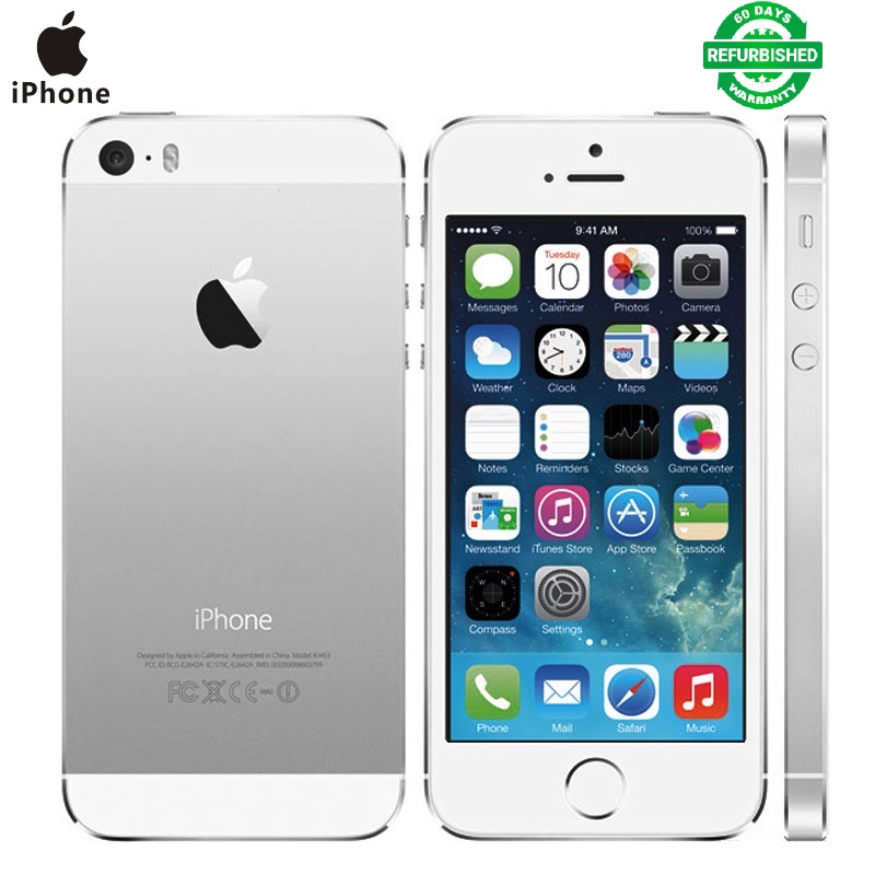 Certified Refurbished：iPhone 5S iPhone5S 16/32/64GB  Unlocked Fingerprint 4.0&apos;&apos;Inch Smartphone