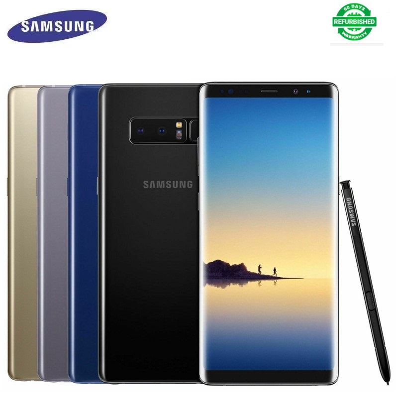 Refurbished Samsung Galaxy Note 8 Smart Phones 6.3 inch 6+64GB screen single sim screen with dots