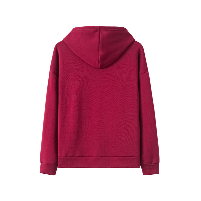 Loose casual women&apos;s sweater autumn and winter coat jacket sports simple holiday