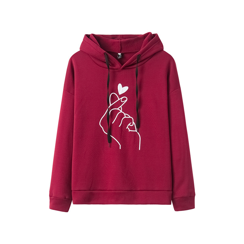Loose casual women&apos;s sweater autumn and winter coat jacket sports simple holiday
