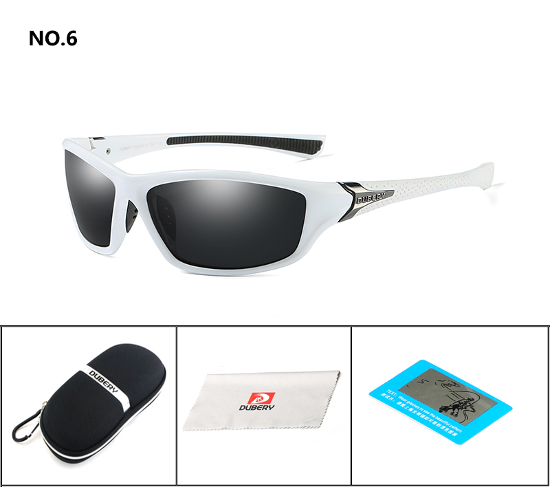 DUBERY Brand Design Polarized Sport Sunglasses Men Driver Shades Male Vintage Spuare Mirror UV400