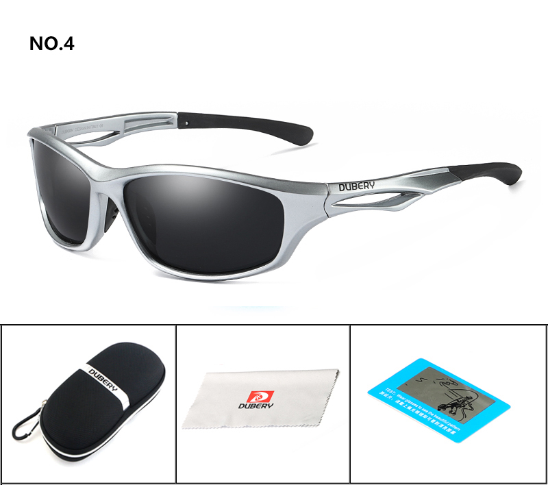 DUBERY Brand Design Men&apos;s Glasses Polarized Sunglasses Driving Shades Male Mirror Goggle UV400