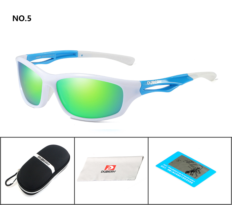 DUBERY Brand Design Men&apos;s Glasses Polarized Sunglasses Driving Shades Male Mirror Goggle UV400