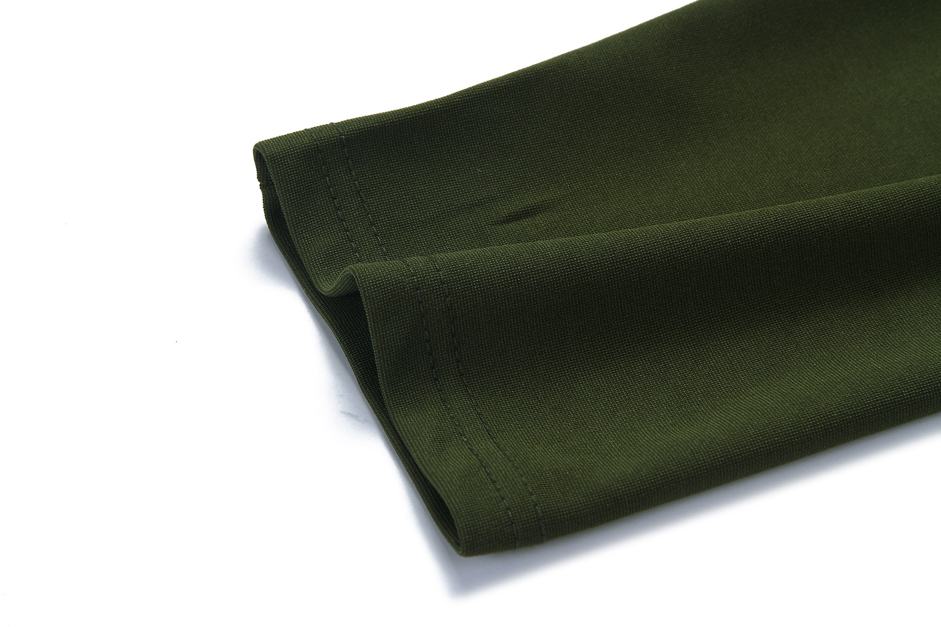 Pure color temperament wrap hip skirt Pleated design New Green Dresses half sleeve high waist Tight Dresses K019