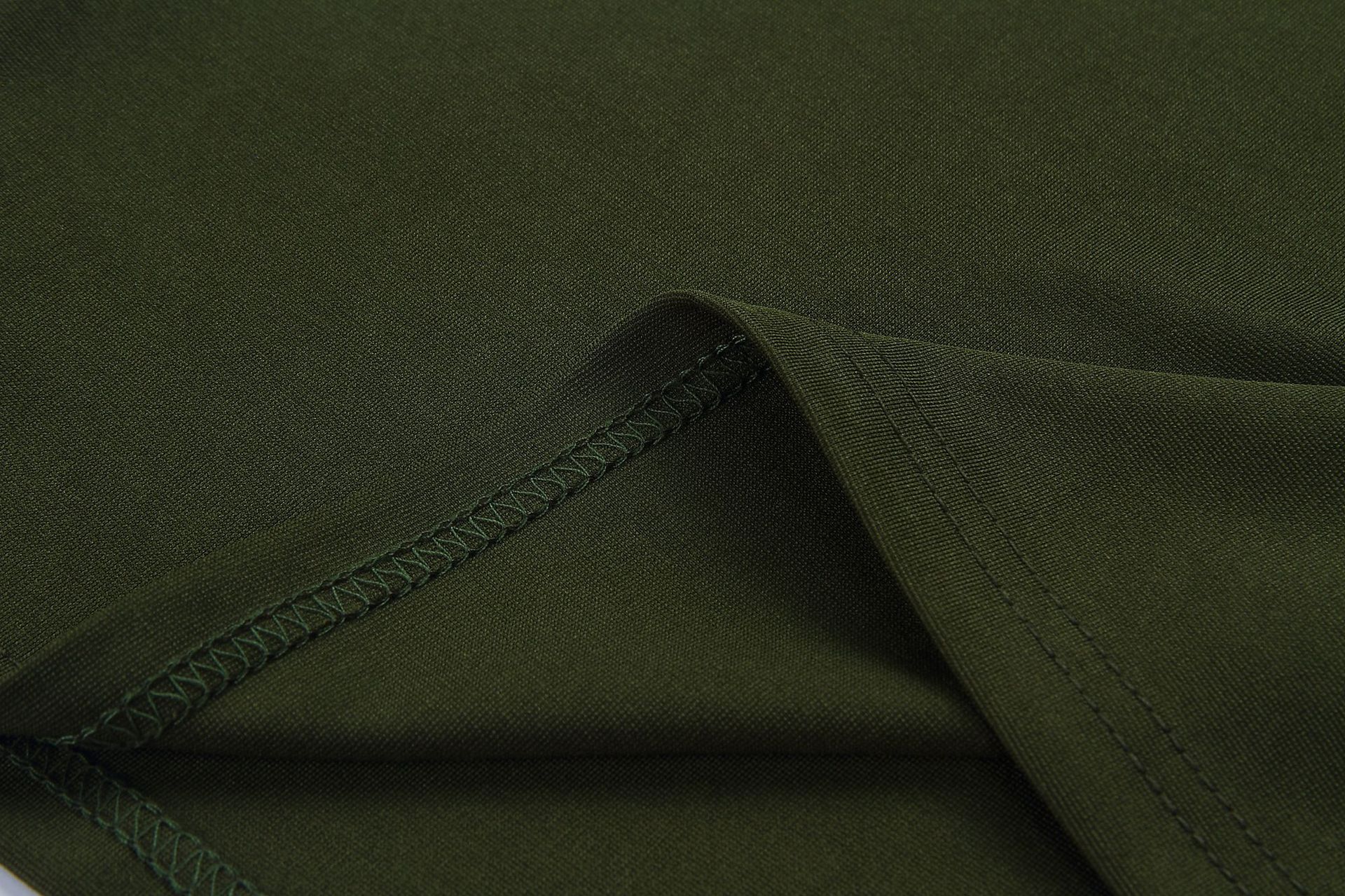 Pure color temperament wrap hip skirt Pleated design New Green Dresses half sleeve high waist Tight Dresses K019