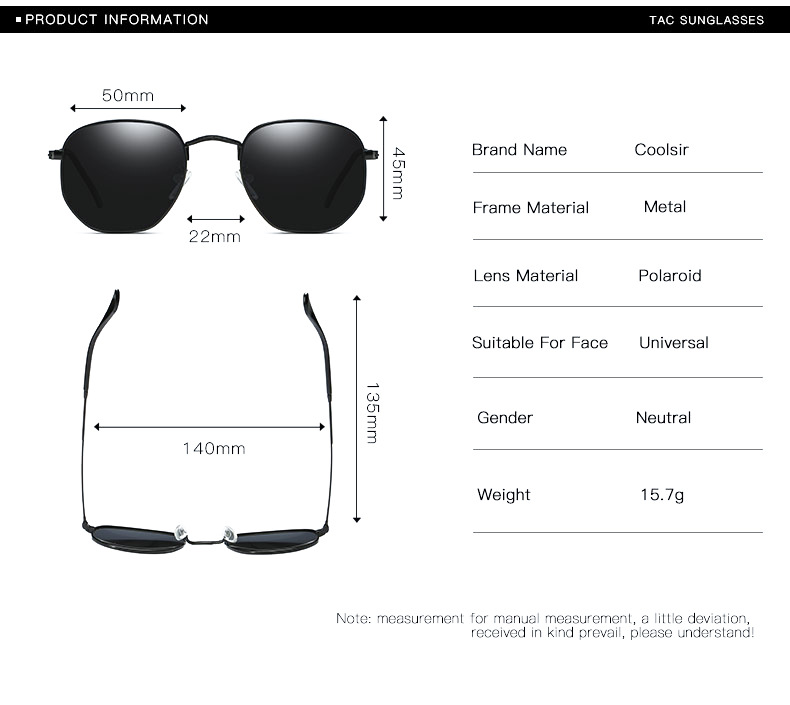 COOLSIR Vintage Sunglasses Polarized Driver Shades Woman's Square Shades Driving Sunglasses