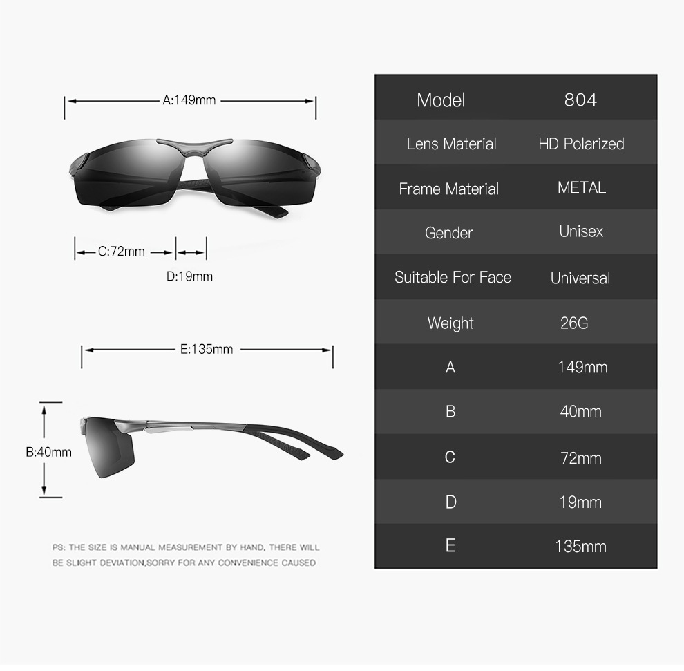 XINGYU Men's polarized aluminum magnesium Sunglasses classic driver's and Sports Sunglasses
