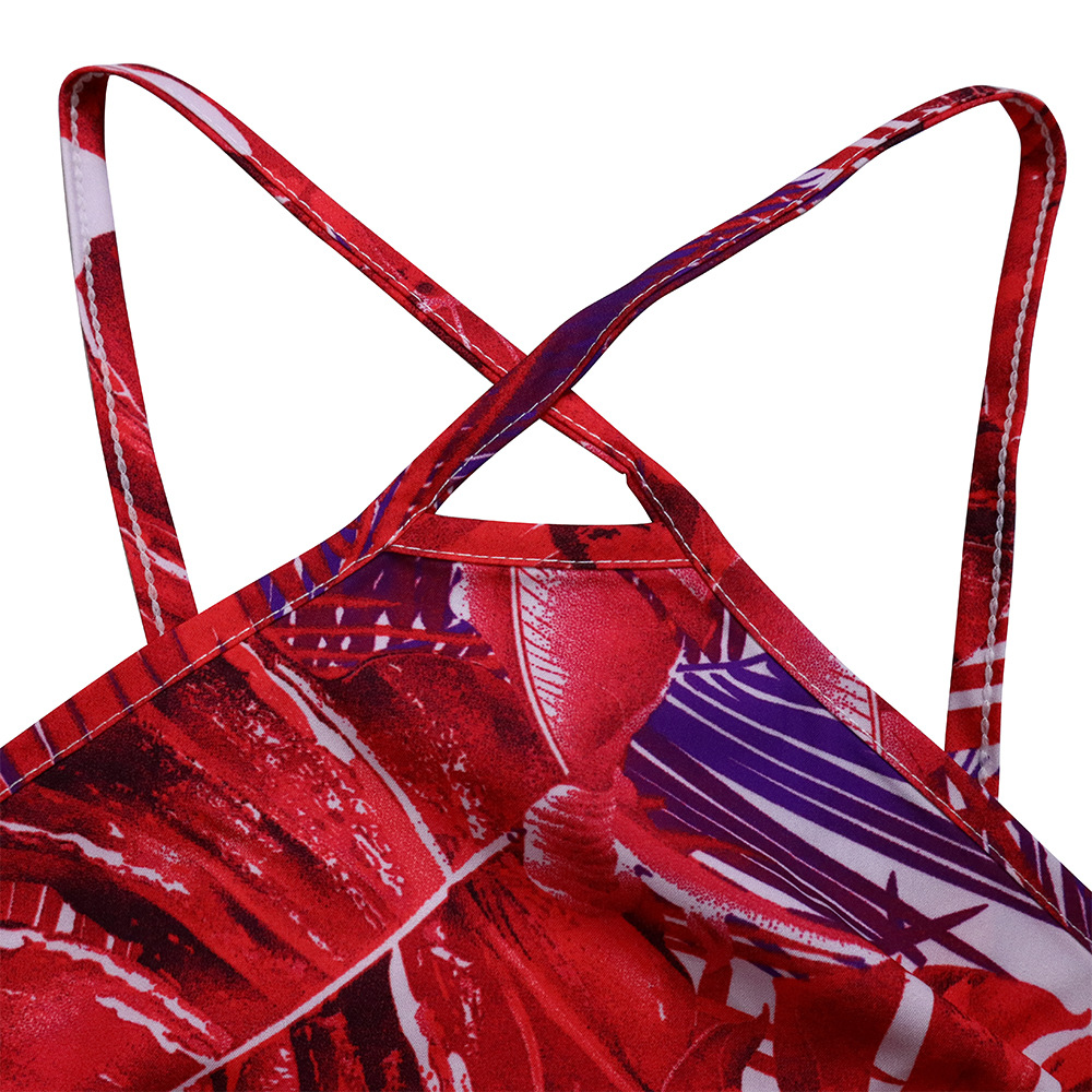 New slip dress Two piece set High waist print fashion temperament camouflage dress Big size dress s-3xl More colors K022