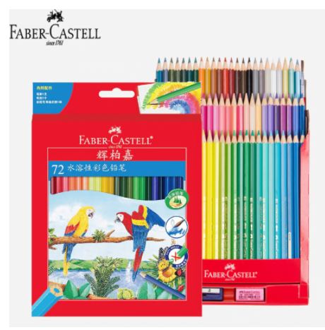 Watercolor Pencils Set Faber Castell Aquarelle Pastille Pencil Professional Water Soluble Crayon