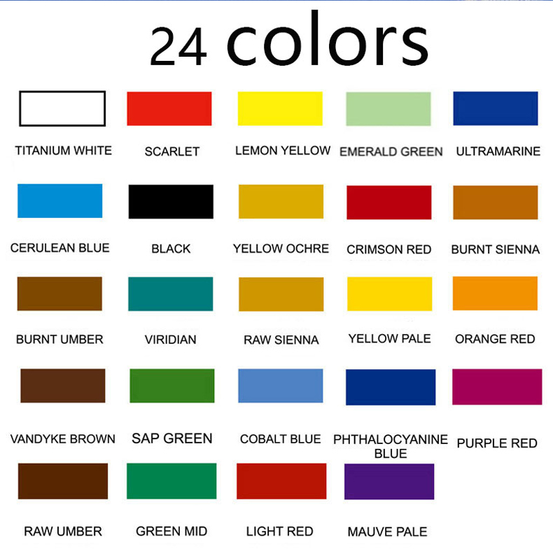 Acrylic Paint 100ML Professional Acrylic Colors Waterproof Pigment Art accessories single or set