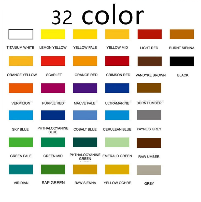Acrylic Paint 100ML Professional Acrylic Colors Waterproof Pigment Art accessories single or set