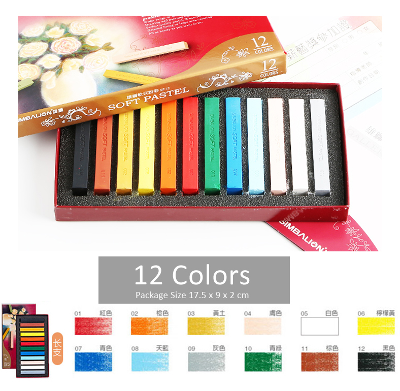 Soft Pastel Crayon Colors series SketchProfessional Simbalion Professional Art Supplies