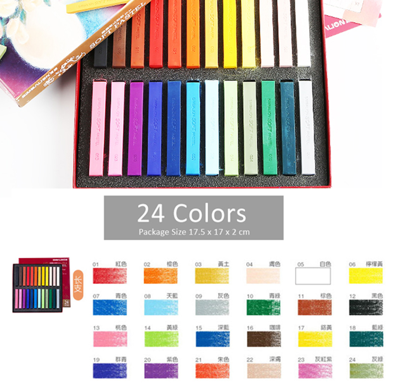 Soft Pastel Crayon Colors series SketchProfessional Simbalion Professional Art Supplies