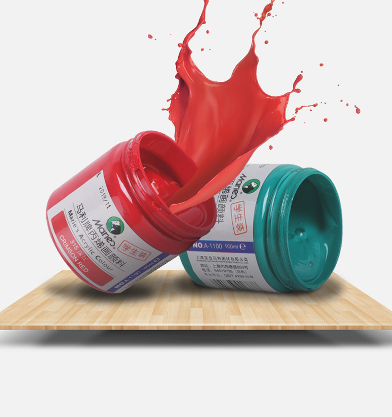 Acrylic Paint 100ML Professional Acrylic Colors Waterproof Pigment Art accessories single or set