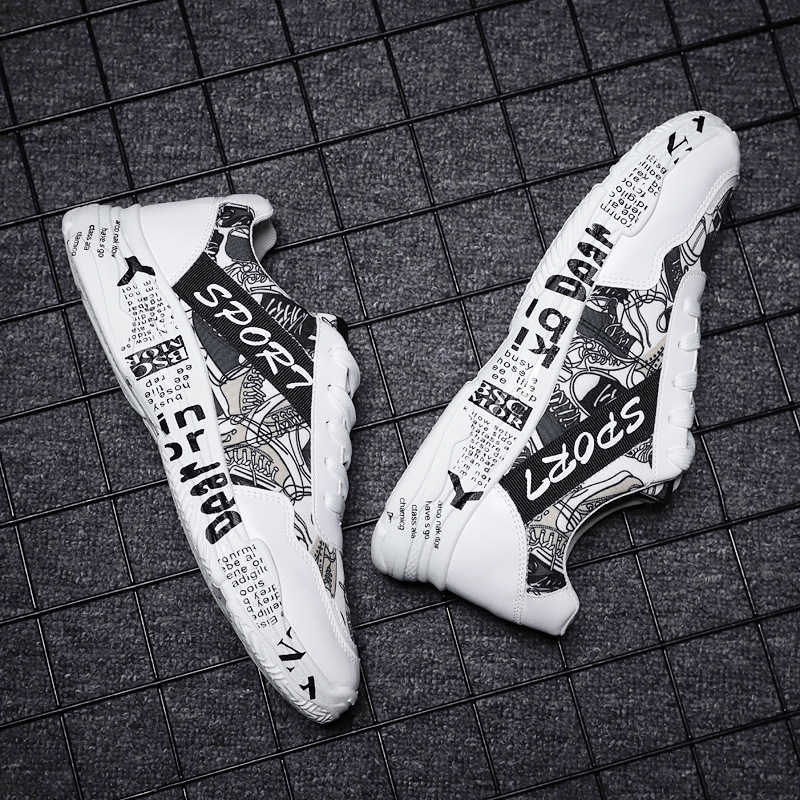 Rhodos  Fashion Men&apos;s Casual Shoes New Style Graffiti Trend