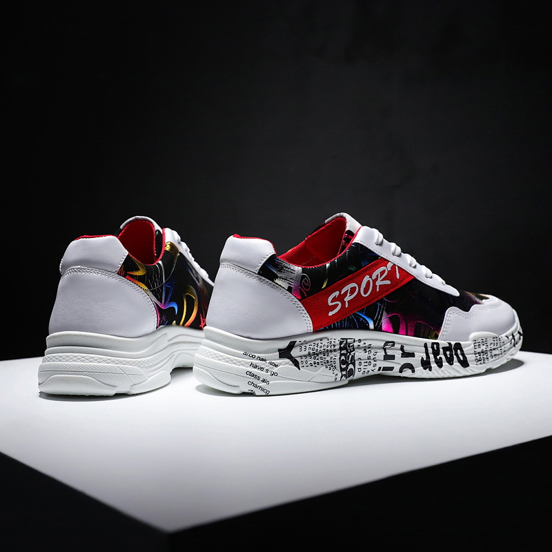 Rhodos  Fashion Men&apos;s Casual Shoes New Style Graffiti Trend