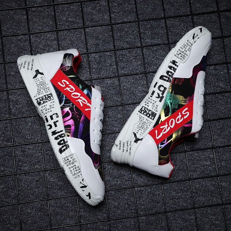 Rhodos  Fashion Men&apos;s Casual Shoes New Style Graffiti Trend