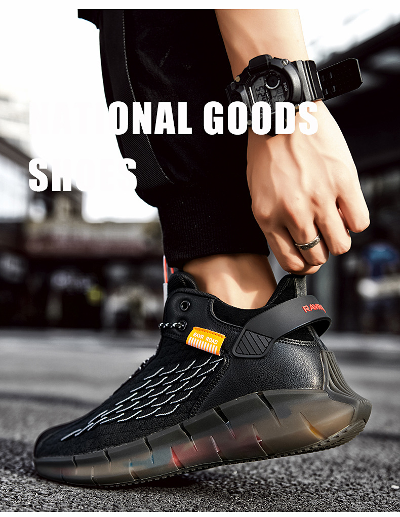 Large Men&apos;s Shoes New Versatile Shoes Men&apos;s Fashion Shoes Breathable Basketball High Top Shoes