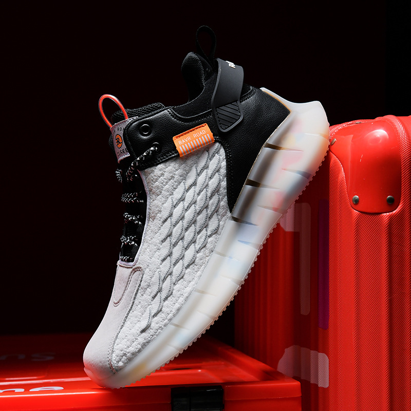 Large Men&apos;s Shoes New Versatile Shoes Men&apos;s Fashion Shoes Breathable Basketball High Top Shoes