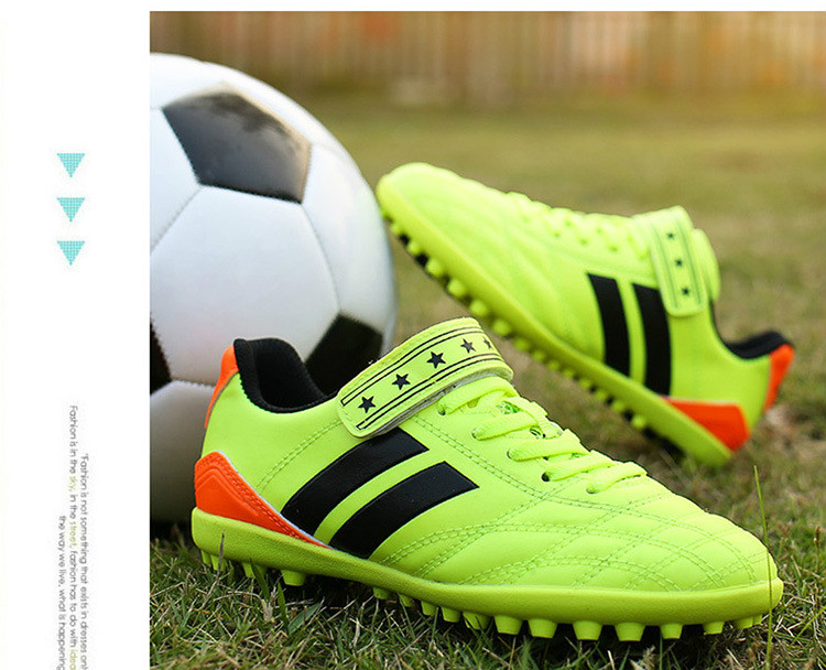 Rhodos Fashion New Children&apos;s Football Shoes Men&apos;s Low Top Long Nail Rubber Grass Shoes Sports Shoes