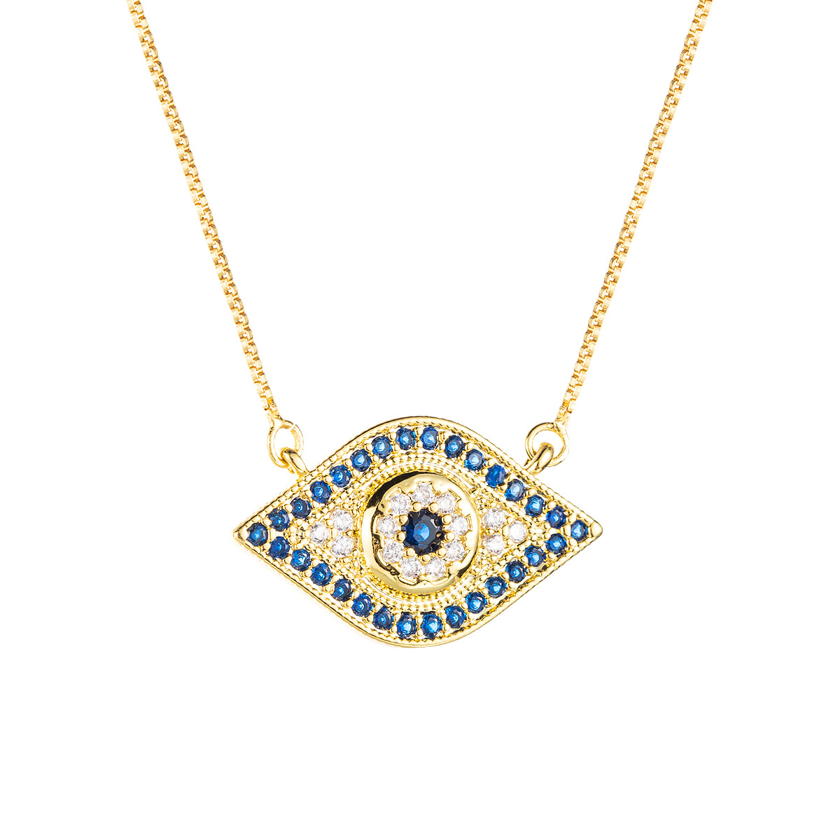 Rhodos Fashion Tiktok Eye Turkey Blue Eyes Vibrato With Necklace Pendant Pendant