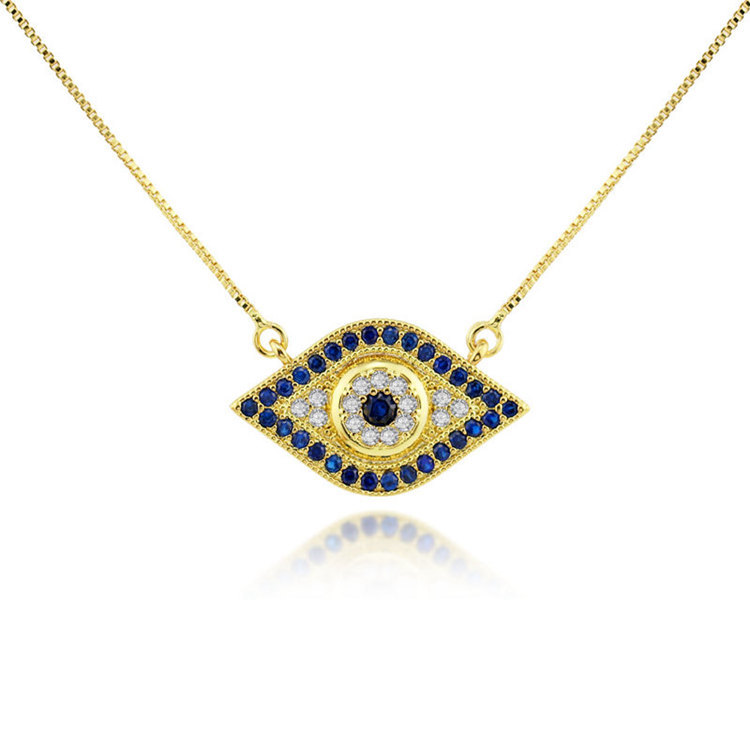 Rhodos Fashion Tiktok Eye Turkey Blue Eyes Vibrato With Necklace Pendant Pendant
