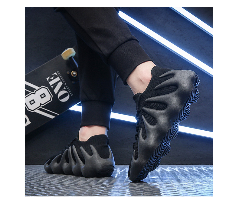 2021 Yeezy Coconut Shoes Male Volcanic Girl Fly Woven Sports Shoe Breathable Joker Octopus Sneakers