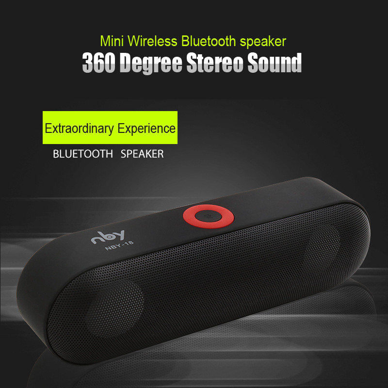 New NBY-18 Mini Bluetooth Speaker Portable Wireless Speaker Sound System 3D Stereo Music Surround