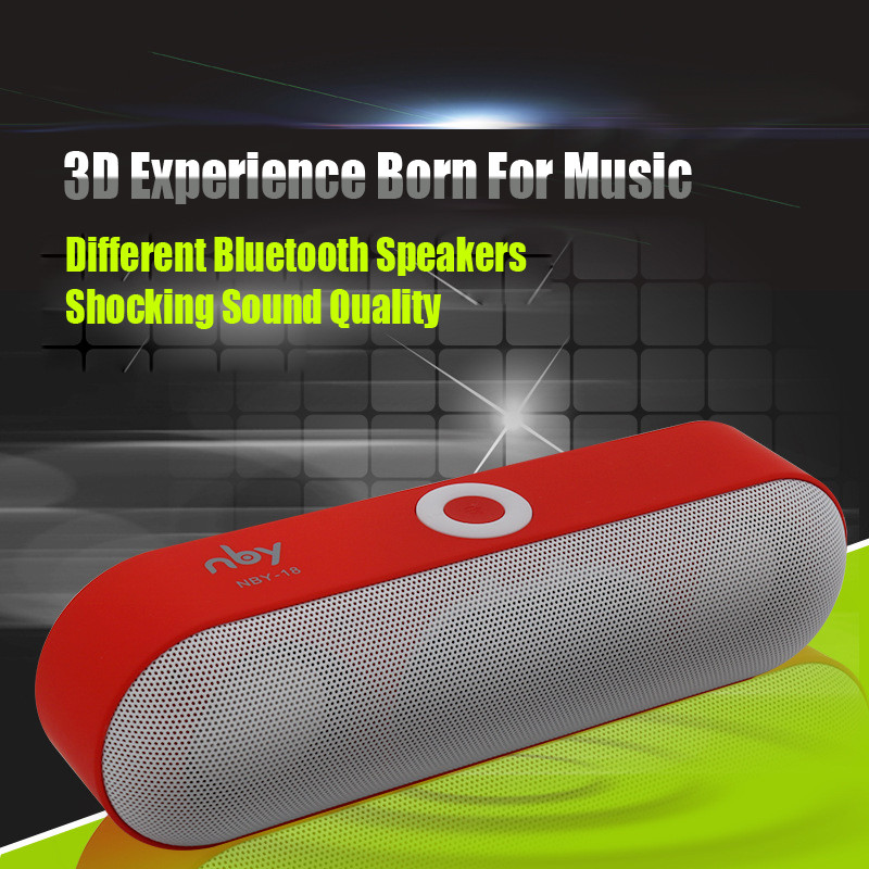 New NBY-18 Mini Bluetooth Speaker Portable Wireless Speaker Sound System 3D Stereo Music Surround