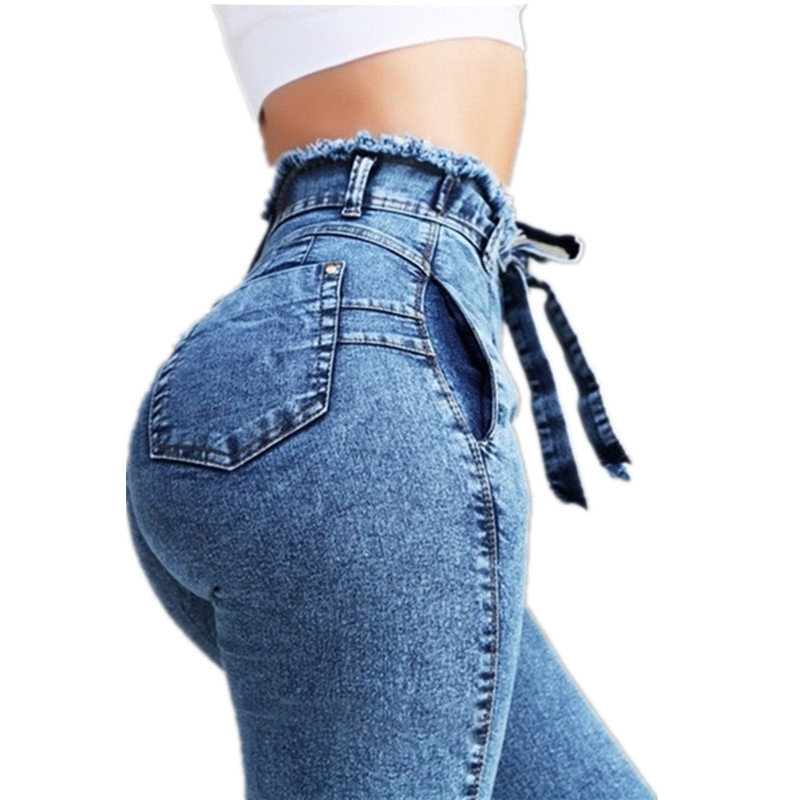 XZNGL Jeans for Women High Waist Women Button High Waist Pocket Leopard  Hole Jeans Trousers Slim Denim Pants High Waist Jeans for Women Pants for Women  Jeans Women Pants Jeans 