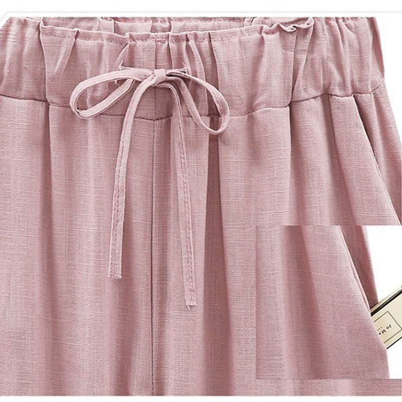 Pants Women's Cotton Linen Nine Points pants Cropped Pants Hip Hop Loose Harem Pants