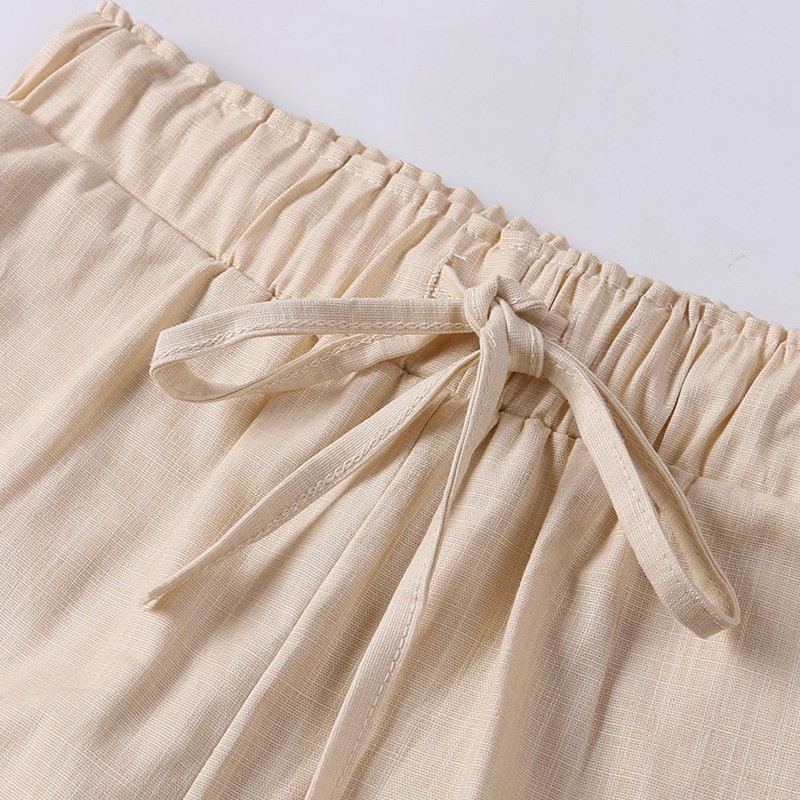 Pants Women's Cotton Linen Nine Points pants Cropped Pants Hip Hop Loose Harem Pants