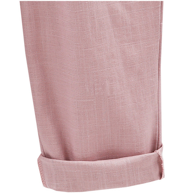 Pants Women's Cotton Linen Nine Points pants Cropped Pants Hip Hop Loose Harem Pants