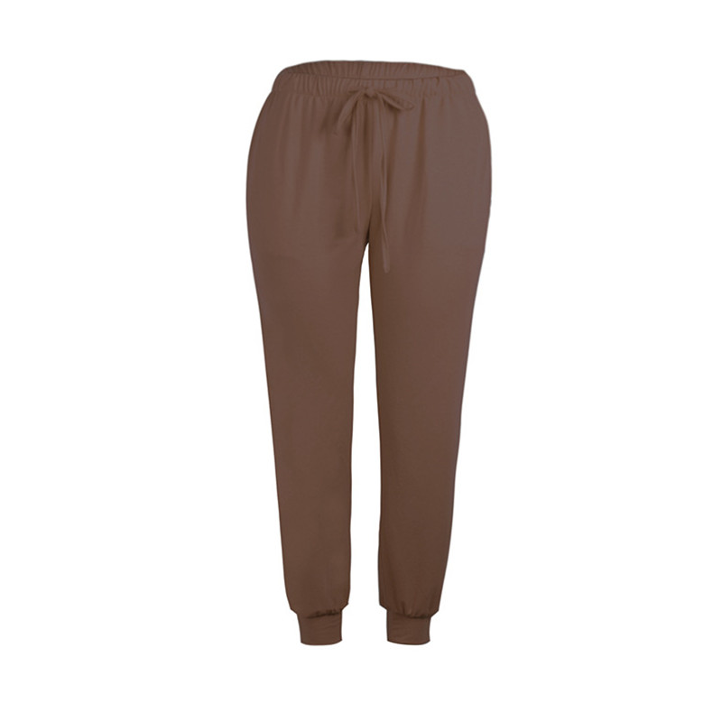 Pants New Women Fashion Harem Pants Loose Pants High Waist Ninth Pant Linen Trousers Lounge pants