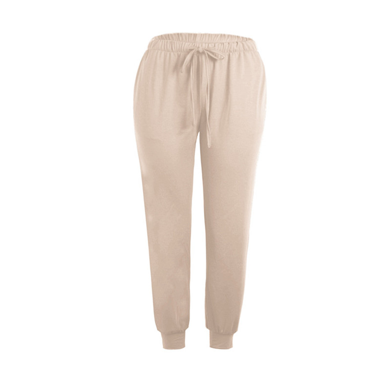 Pants New Women Fashion Harem Pants Loose Pants High Waist Ninth Pant Linen Trousers Lounge pants