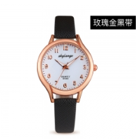 Top brand luxury watch ladies quartz watch luxury simple mirror watch golden one size 4