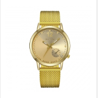 Top brand luxury watch ladies quartz watch luxury simple mirror watch golden one size 6