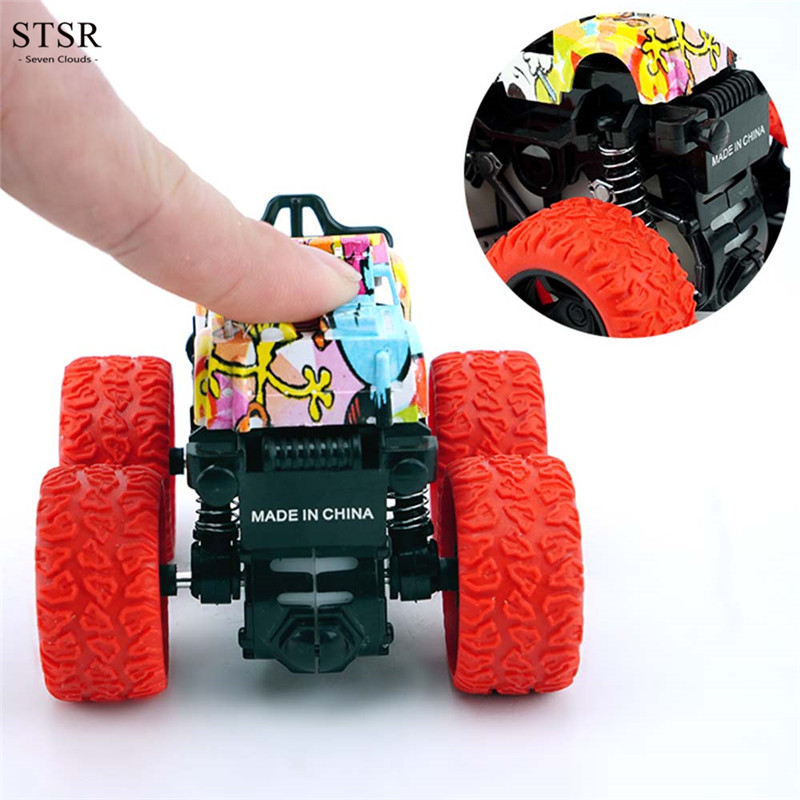Hot Toys Car Monster Truck Four-wheel Drive Vehicle Stunt Dump Car Inertia Car Toy Dinosaur Pull Back Children Toy Boy Girl Gift