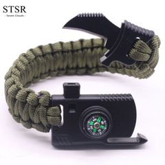Men's Outdoor Bracelets Hand Woven Vintage Bracelets Men's Accessories Bracelets ArmyGreen one size