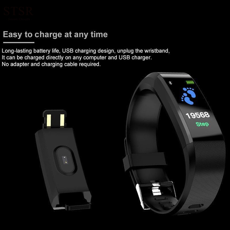 2024 New Smart Watch Sports Bluetooth Bracelet Heart Rate Monitor Fitness Tracker Smart Bracelet