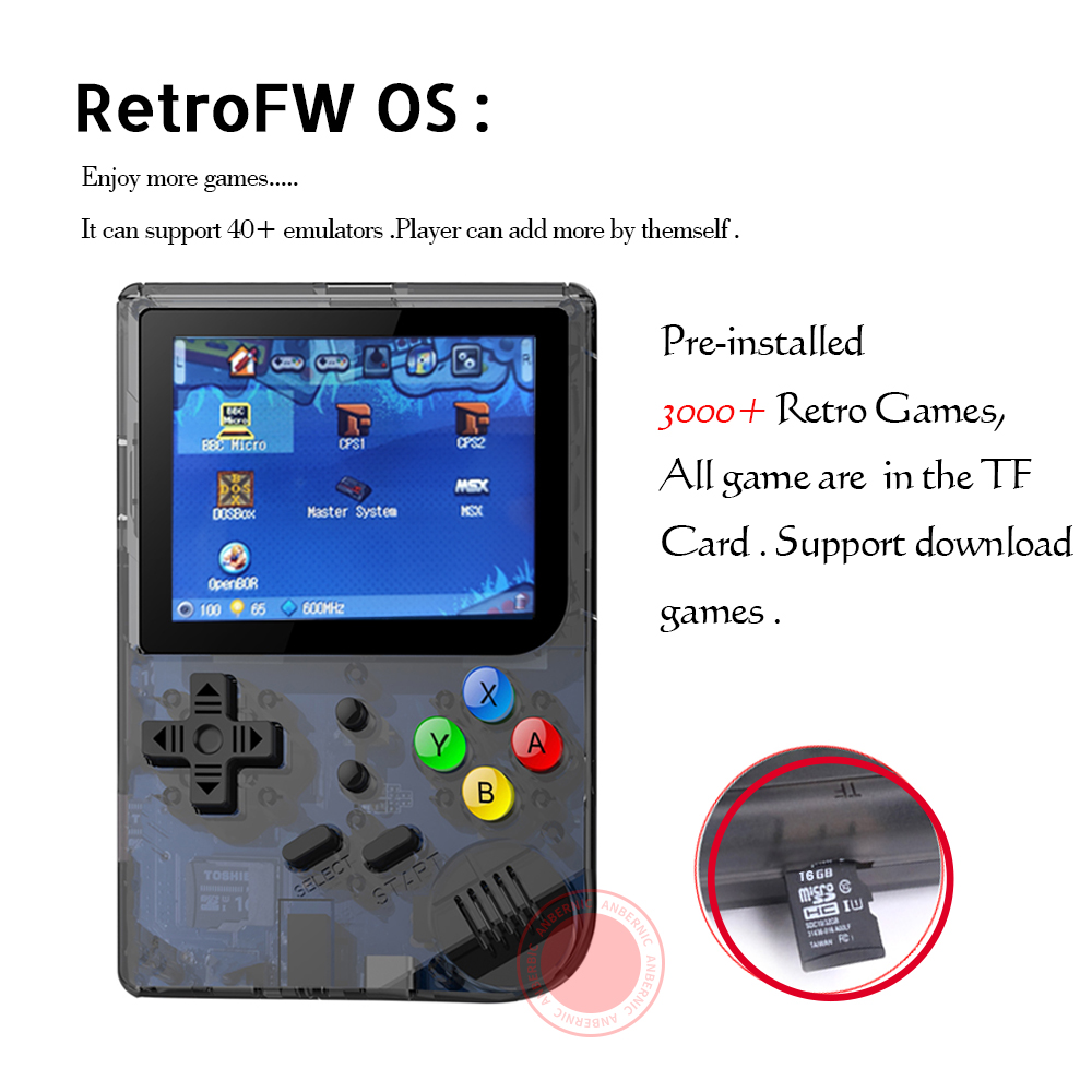 RG300 3 inch Video games Portable Retro console Game Handheld Console Player 16G+32G 3000 games
