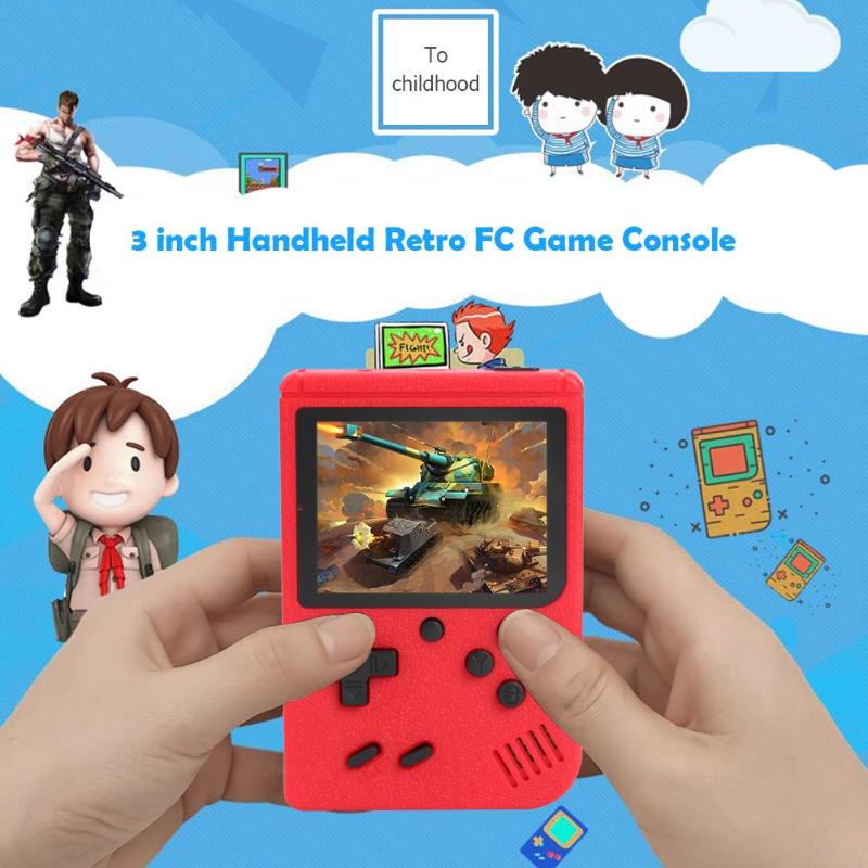 8 Bit 3 inch Portable Mini Retro Handheld Retro Game Console Built-in 400 Games Handheld Game Player