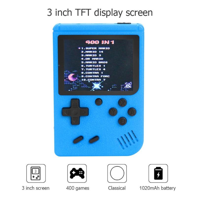 400 IN 1 Retro Video Game Console Portable Handheld 3.0 Inch Mini Game Player for Kids Gift