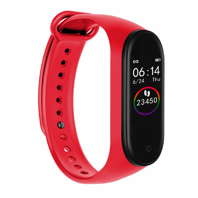 M4 Smart Wristband Band Bluetooth Watch Heart Rate Sleep Monitor Waterproof Bracelet Watch Men Women