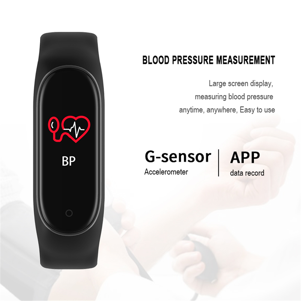 M4 Smart Wristband Band Bluetooth Watch Heart Rate Sleep Monitor Waterproof Bracelet Watch Men Women