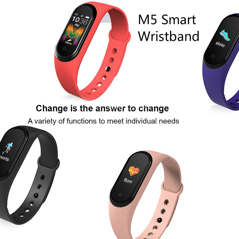 M5 Sport Fitness tracker Watch Smartband Blood Pressure Heart Rate Wristband PK M4 M3 Smart Bracelet