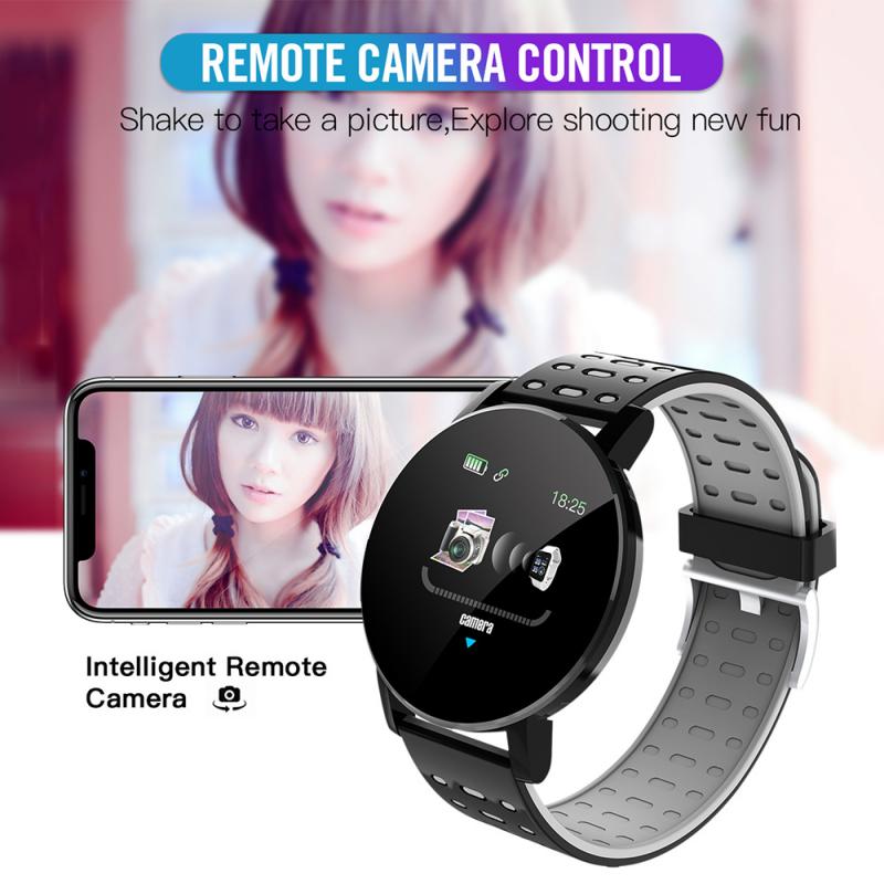 IP67 Waterproof 119 Plus Smart Bracelet Watch Heart Rate Smart Watch Wristband Sports Watches Band